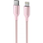 Swissten 71529205 USB-C / Lightning, 1,5m, růžový – Zboží Živě
