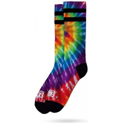 American Socks Tie Dye Flower Power fialová