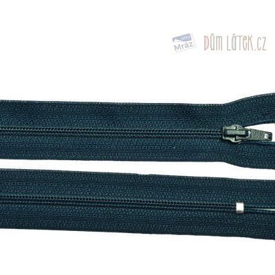 Zip spirálový 3mm nedělitelný 25cm petrolejová – Zboží Mobilmania