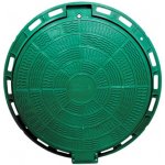 Midas kulatý A15-1,5 t, se zámkem, DN vn. 600/ 800 ven.,pro korug zelený – Sleviste.cz