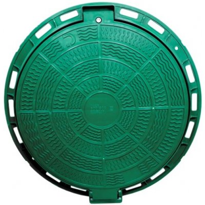 Midas kulatý A15-1,5 t, se zámkem, DN vn. 600/ 800 ven.,pro korug zelený – Sleviste.cz