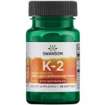 Swanson Vitamín K2 + Nattokinase 30 kapslí – Hledejceny.cz