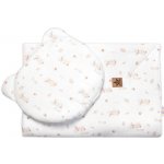 Baby Nellys Mušelínová sada Goose Teddy 2D bílá 30x35 70x100 – Hledejceny.cz