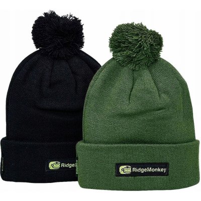 RidgeMonkey Čepice APEarel Bobble Beanie Hat Black – Zboží Dáma