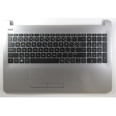 česká klávesnice HP Pavilion 15-AB 15-BS 15-RA 250 G6 255 G6 černá CZ/SK - silver palmrest + touchpad