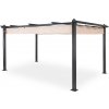 Pergola Blumfeldt Pantheon 3 x 4 m, hliník, stříška proti slunci, polyester (HMD1-Blm-Pth-34-BLBE)