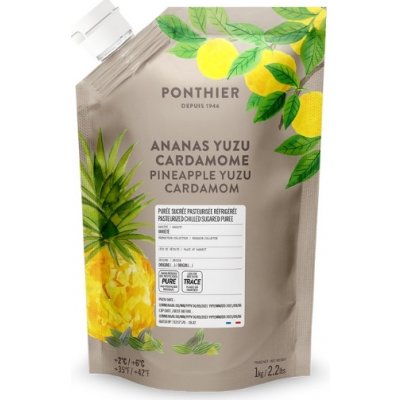 Ponthier Pyré ovocné ananas Yuzu Kardamon 1000 g – Zboží Dáma