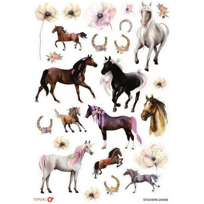 Samolepky Horses Topgal STICKERS – Zboží Dáma
