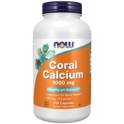 NOW Foods Coral Calcium 1000 mg 250 kapslí – Hledejceny.cz