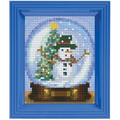 PixelHOBBY Obrázek s rámečkem 30 barev - sněhová koule – Sleviste.cz