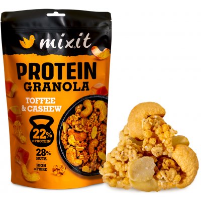 Mixit Proteinová granola z pece Toffee a kešu 350 g – Hledejceny.cz