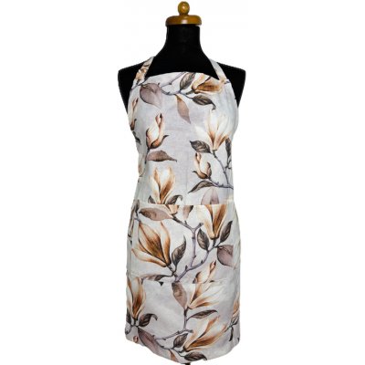 Tegatex Šitá zástěra dlouhá elegantní botanický motiv – Hledejceny.cz