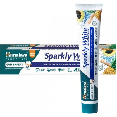 Himalaya Sparkly White Bylinná Bělící Bez Fluoridu 75 ml – Hledejceny.cz