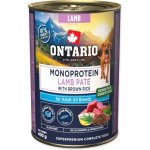 Ontario Adult monoprotein jehněčí pate s hnědou rýží 400 g – Hledejceny.cz