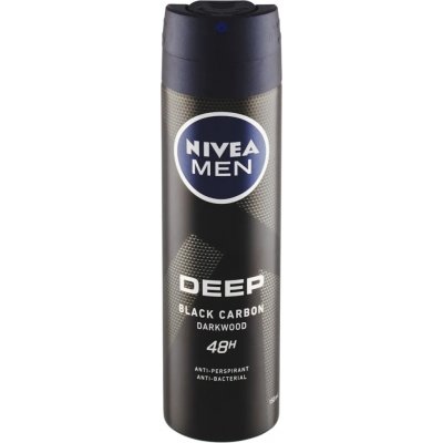 Nivea Men Deep Black Carbon Darkwood deospray 150 ml – Zbozi.Blesk.cz