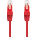 C-Tech CB-PP5-025R patch, Cat5e, UTP, 0,25m, červený – Zboží Živě