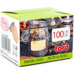 Univerzální nálepky na sklenice TORO 100ks MIX tvarů – Hledejceny.cz
