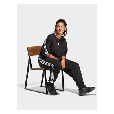 adidas Teplákové kalhoty Future Icons 3-Stripes Regular Tracksuit Bottoms Plus Size HT4703 Černá Regular Fit – Zbozi.Blesk.cz