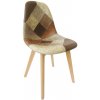 Jídelní židle Kondela Saleva patchwork / buk