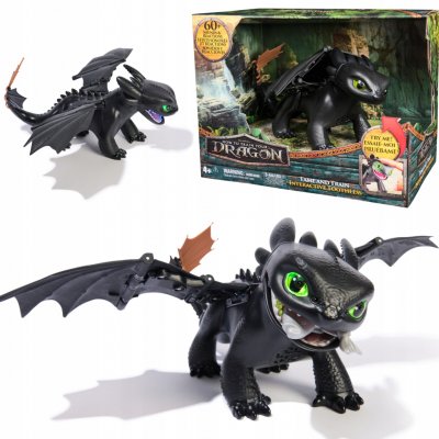 Spin Master Jak vycvičit draka interaktivní Bezzubka s mnoha funkcemi – Zboží Mobilmania