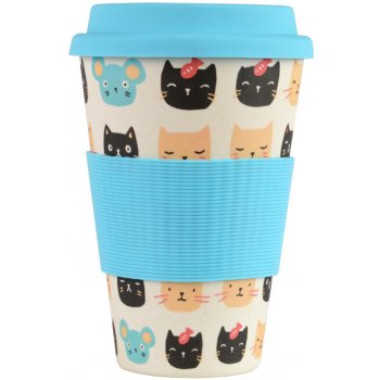 Bamboo Cup ekologický termohrnek Kočky 0,4 l