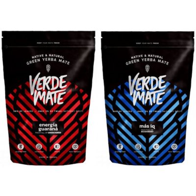 Verde Mate Green Energia Guarana MAS IQ Yerba Maté 2 x 500 g