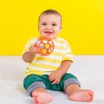 Bright Starts OBALL RATTLE 10cm oranžová – Zboží Dáma