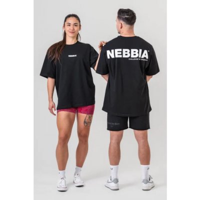 Nebbia GYM ESSENTIALS Oversized tričko černé – Zboží Dáma