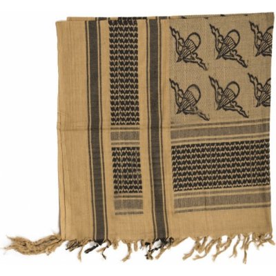 Šátek Mil-Tec Shemagh Para Khaki/černý – Sleviste.cz