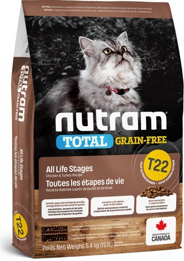 Nutram Total Grain Free Turkey Chicken Duck Cat 5,4 kg