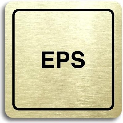 Accept Piktogram "EPS" (80 × 80 mm) (zlatá tabulka - černý tisk) – Hledejceny.cz