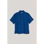Gant Relaxed Linen Ss Shirt Marine – Zboží Dáma