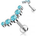 Šperky4U Piercing do brady se zirkony LB1113Q-1206 – Sleviste.cz