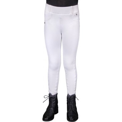 QHP Legíny jezdecké Juliet s gripem s vyšším pasem zimní dětské bílé – Hledejceny.cz