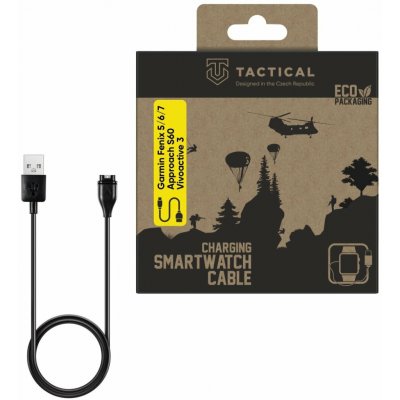 Tactical USB Nabíjecí a Datový Kabel pro Garmin Fenix 5/6/7/8, Approach S60, Vivoactive 3, Tactix 8 2447467 – Zboží Mobilmania