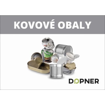 Dopner Nálepka kovové obaly na popelnice - A4 – Zboží Mobilmania