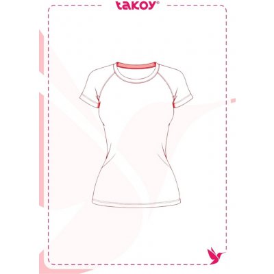Takoy Elektronický PDF střih dámské slim tričko s raglánovým rukávem Imani-40-46 – Hledejceny.cz