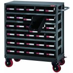 Shuter Pojízdný kovový organizér dílenský s 30 zásuvkami pro náročné použití - NHD-530 – Zboží Mobilmania