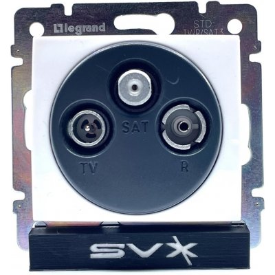 LEGRAND Valena TV-RD-SAT průběžná zásuvka bílá – Zboží Mobilmania