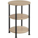 tectake 404258 odkládací stolek colchester, industrial světlé dřevo – Zboží Dáma