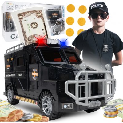Money Transporter Dětská auto kasička na ukládání peněz pomocí hesla a otisku prstu – Zboží Mobilmania