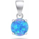 Brilio Silver Půvabný stříbrný přívěsek s modrým opálem PT76WB – Zboží Dáma
