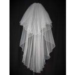 Svatební závoj overlock 95 cm – Zboží Dáma