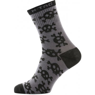 M-Tac ponožky Lightweight Mk.3 Pirate Skull tmavě šedé