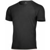 Pánské sportovní tričko Lasting merino pánské triko Quido černé