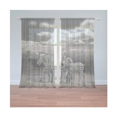 Sablio Záclony Zebry: 2ks 150x250cm – Hledejceny.cz