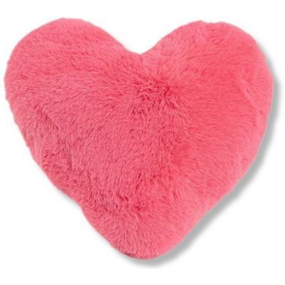 TEXFACE Polštář srdce chlup růžová 40x30 – Zboží Dáma