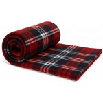 Jahu Deka fleece kostka červeno-černá 150x200 – Zboží Mobilmania