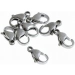 Karabinka z nerezové oceli, 10 mm (30 ks) – Zboží Dáma