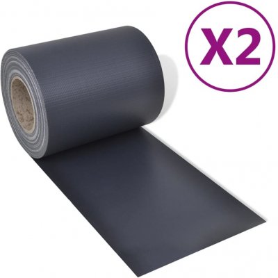 zahrada-XL Zahradní zástěny 2 ks PVC 70 x 0,19 tmavě šedé – Zboží Mobilmania